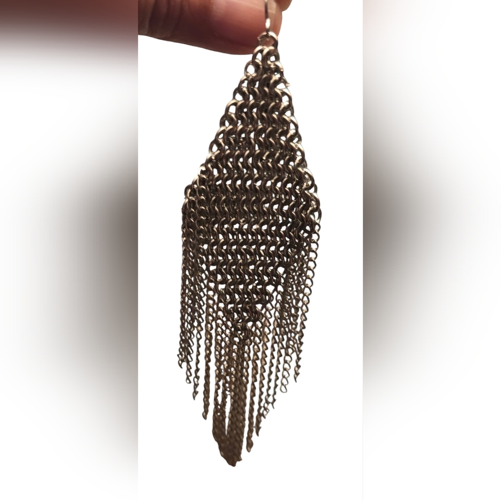 ONE TEASPOON Silver chandelier earings